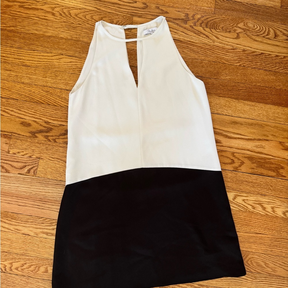 Parker Black and White Mini Dress